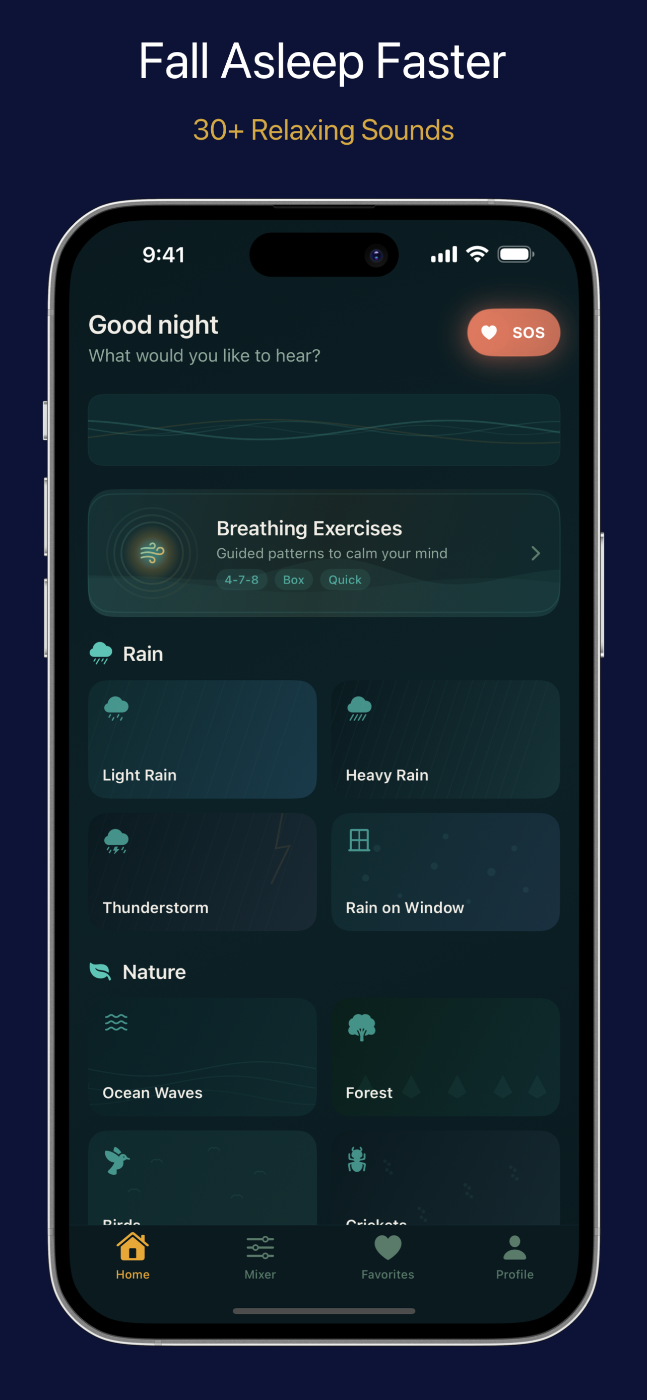 30+ relaxing sounds to explore